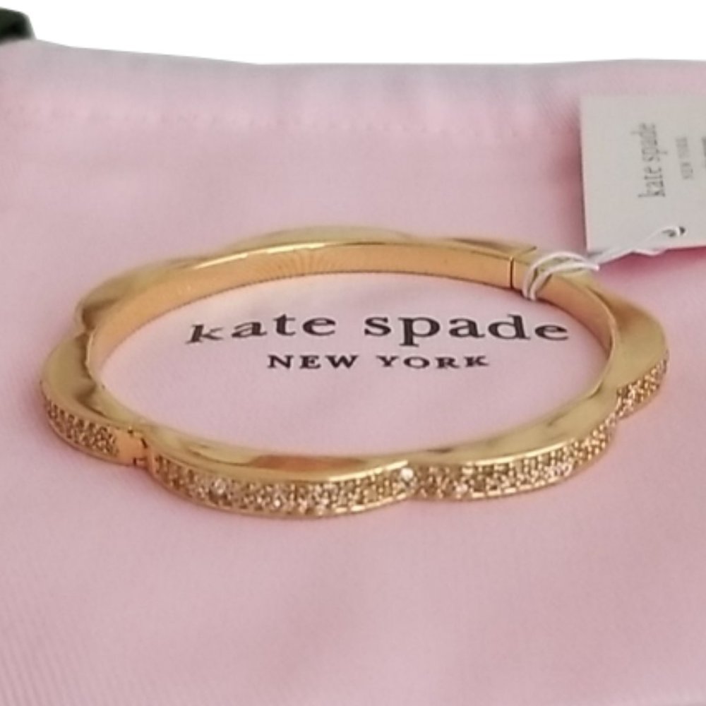 New Kate Spade Sliced Scallops Hinged Bracelet